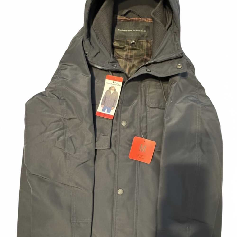 Marc New York Andrew Marc.Men's Gray Hooded Jacket NWT